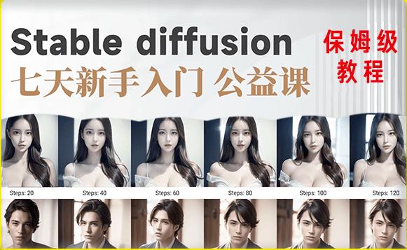 【人工智能AI】【AI训练营】全网第一个系统的stable diffusion基础课，新手入门必看