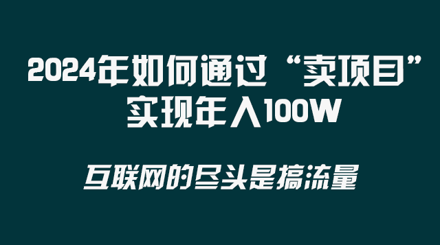 【大佬分享】2024年如何通过“卖项目”实现年入100W