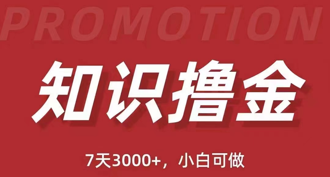 抖音知识撸金项目简单粗暴日入1000+，小白可做（教程+资料）