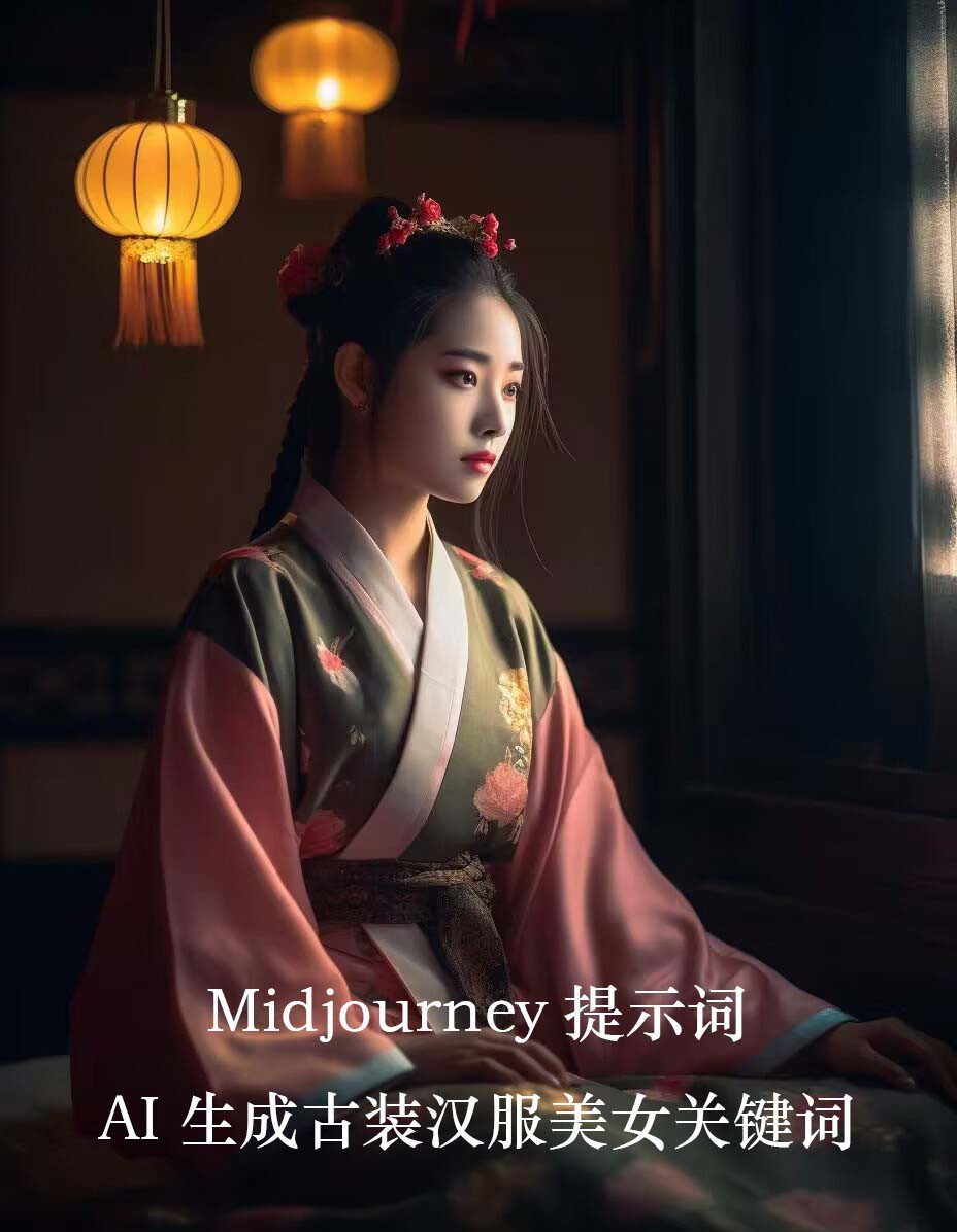 【人工智能】Midjourney关键词-AI生成中国风古装汉服美女人像提示关键词