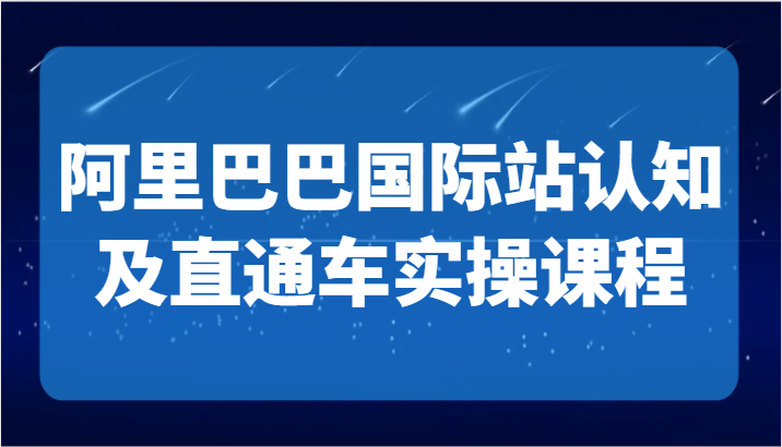 阿里巴巴国际站认知及直通车实操课-国际地产逻辑、国际站运营定位、TOP商家运营思路4644 作者:福缘创业网 帖子ID:106510 