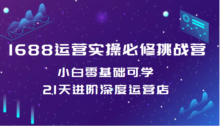 【淘系电商】 1688运营实操必修挑战营 小白零基础可学，21天进阶深度运营店（价值688元）插图