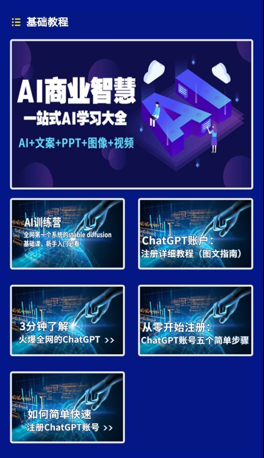 ChatGPT AI 人工智能 商业创作工具套装